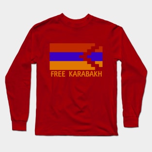 Free Karabakh - Orange Long Sleeve T-Shirt